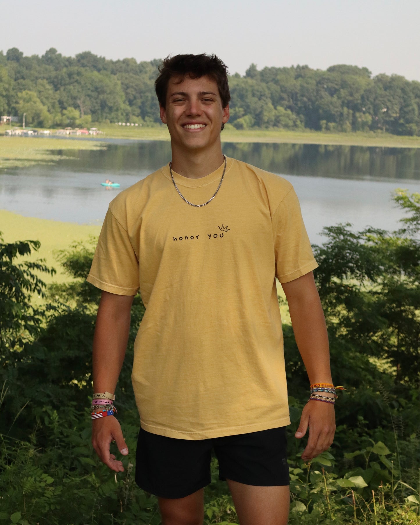 Honor You T-Shirt Mustard