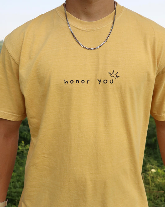 Honor You T-Shirt Mustard